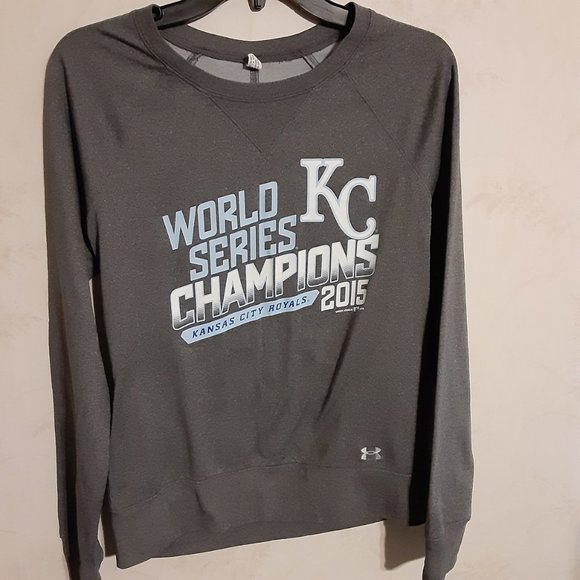 Under Armour Women's Kansas City Royals 2015 World Series Champs LS Sweatshirt - Picture 2 of 5